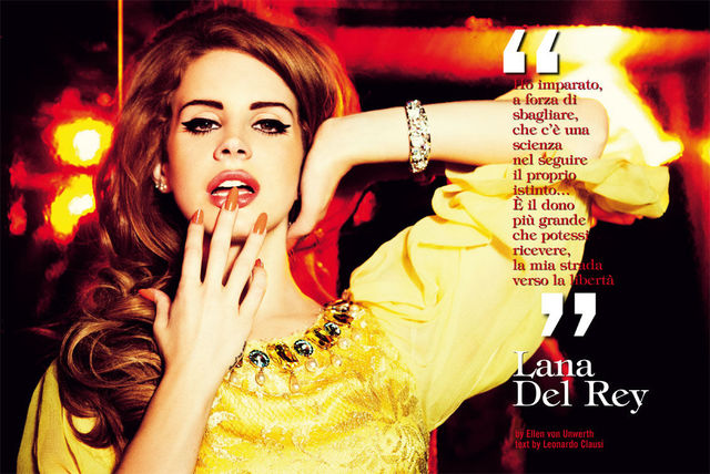Lana Del Rey in Vogue Italia, august 2012