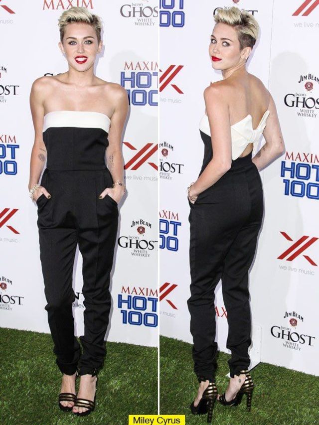 Miley Cyrus la petrecerea Maxim