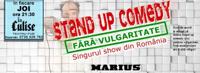 Stand-Up Comedy fara Vulgaritate, in fiecare joi la In Culise