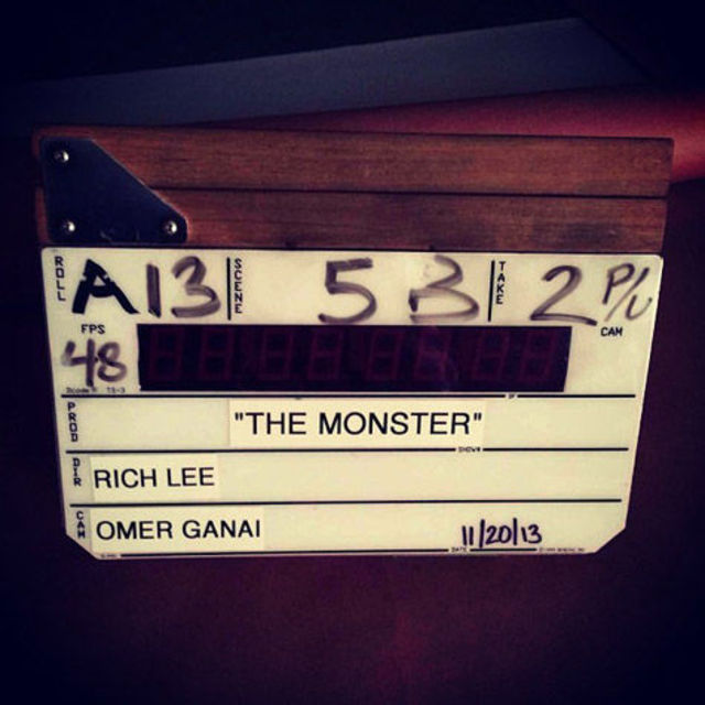 Eminem si Rihanna filmeaza videoclipul The Monster (foto)