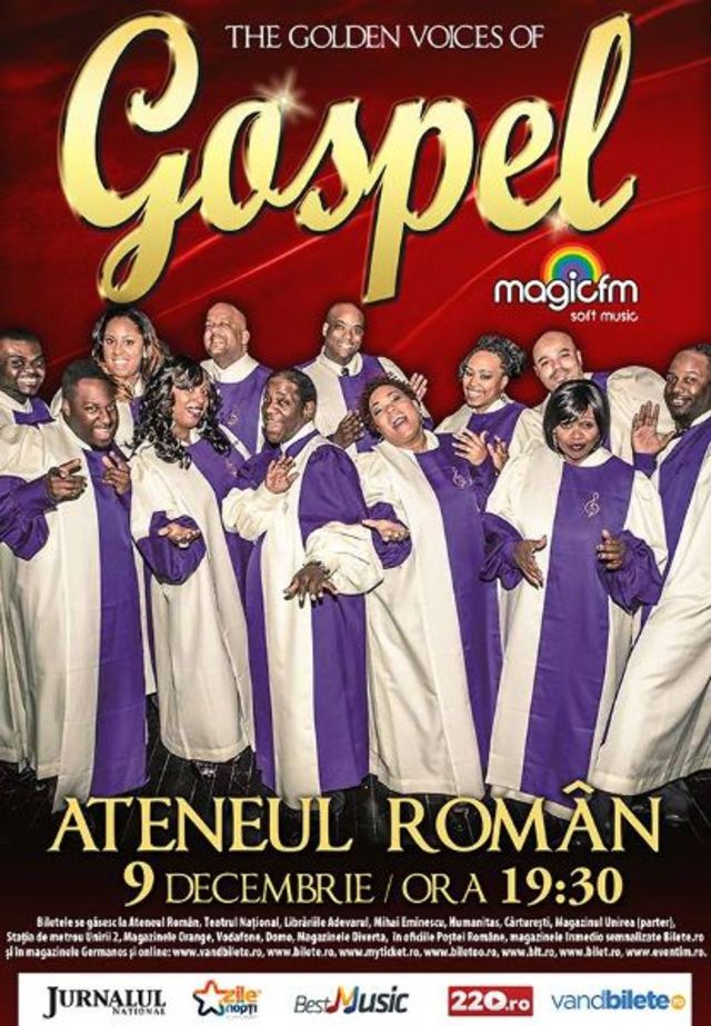 Concurs: invitatii la spectacolul The Golden Voices of Gospel