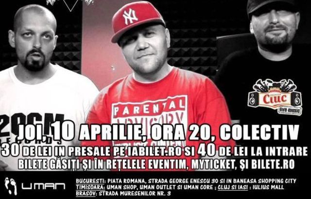 Concurs: invitatii la Hip Hop Kolektiv 1 cu Parazitii, Omu Gnom + DJ GreWu, Dedey & Keri, Urban Assault, MMC, O.N.&Clue si In Extremis