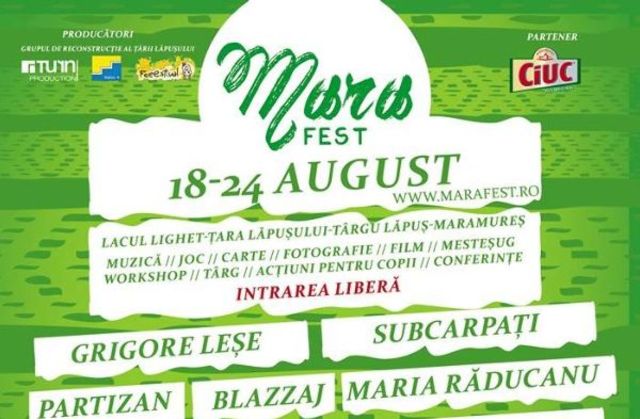 MaraFest 2014 in Tara Lapusului: program complet + playlist de festival
