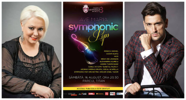 Ave Maria Symphonic Pops, cu Monica Anghel, Cezar Ouatu, Nico si altii in Parcul Titan