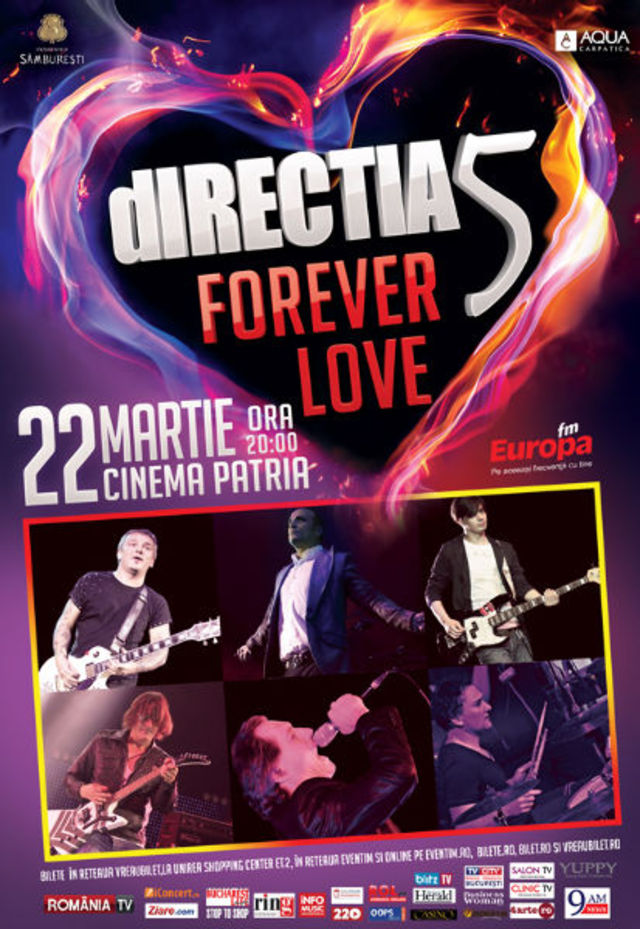 Directia 5 reprogrameaza concertul de la Cinema Patria. Biletele raman valabile pentru noua data