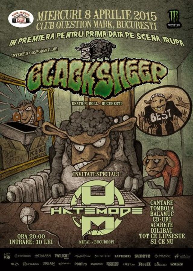 Evenimente in Question Mark (8-23 aprilie). In aceasta seara, primul concert al trupei Blacksheep