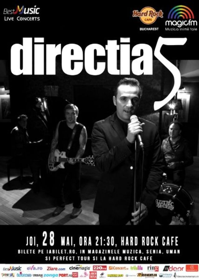 Directia 5, Cristi Minculescu & Band si Adi Barar Blues Band canta la Hard Rock Cafe din Bucuresti