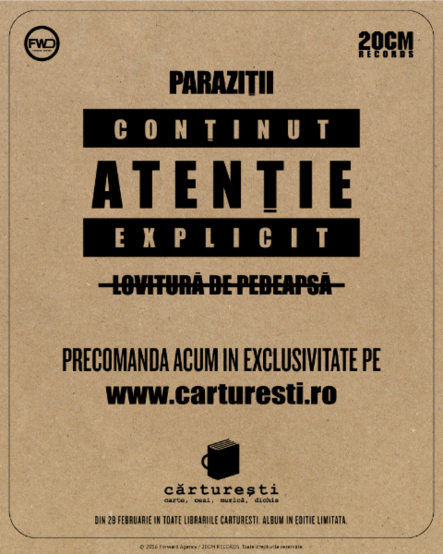 Parazitii - "Lovitura de pedeapsa" (album nou)