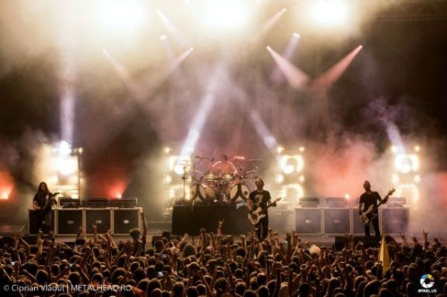 Poze de la concertul Gojira @ Arenele Romane