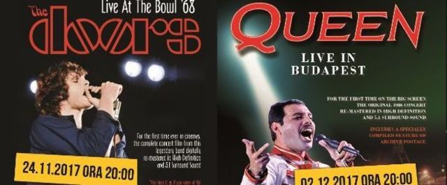 Rock Classics: concerte The Rolling Stones, KISS, The Doors si Queen in proiectie la Happy Cinema Bucuresti