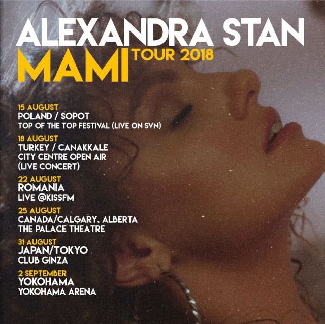 Alexandra Stan incepe turneul "MAMI" pe trei continente timp de doua saptamani