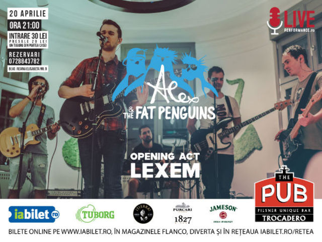 Alex & The Fat Penguins sarbatoresc trei ani printr-un concert electric in The Pub