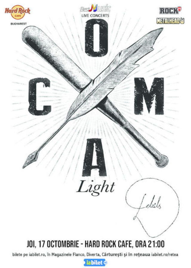 Concert Coma - Light/Acustic la Hard Rock Cafe