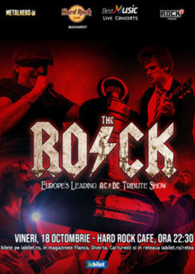 Concert Tribut Ac/Dc cu The Rock la Hard Rock Cafe pe 18 Octombrie