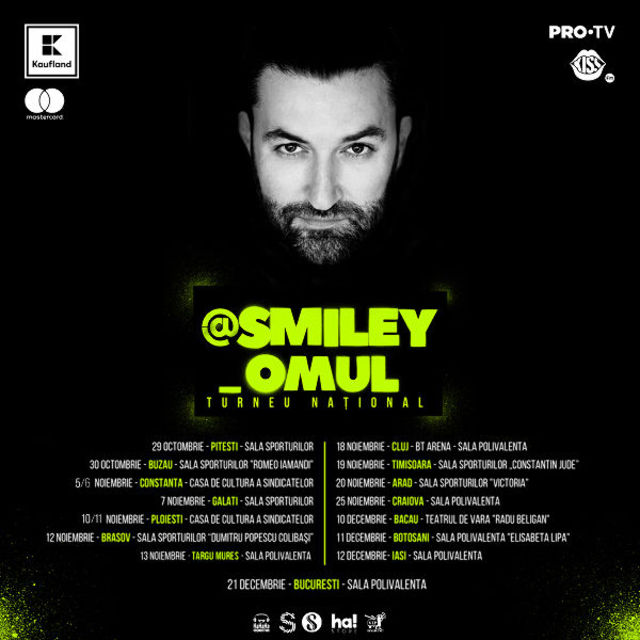 Smiley va sustine un concert cat o viata de OM