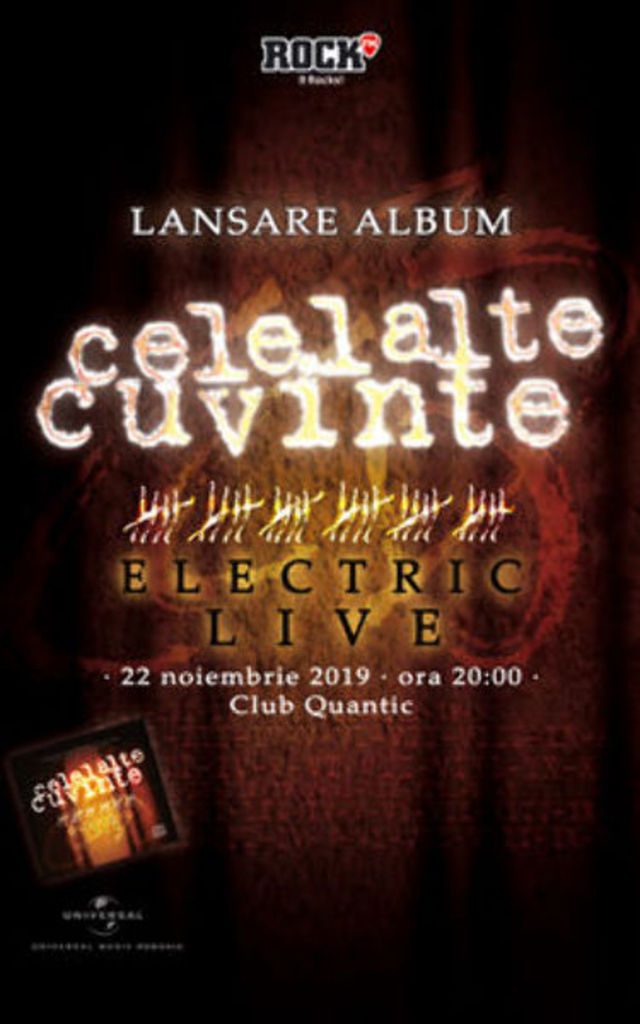 Celelalte Cuvinte – Lansare album “Electric Live” la Quantic