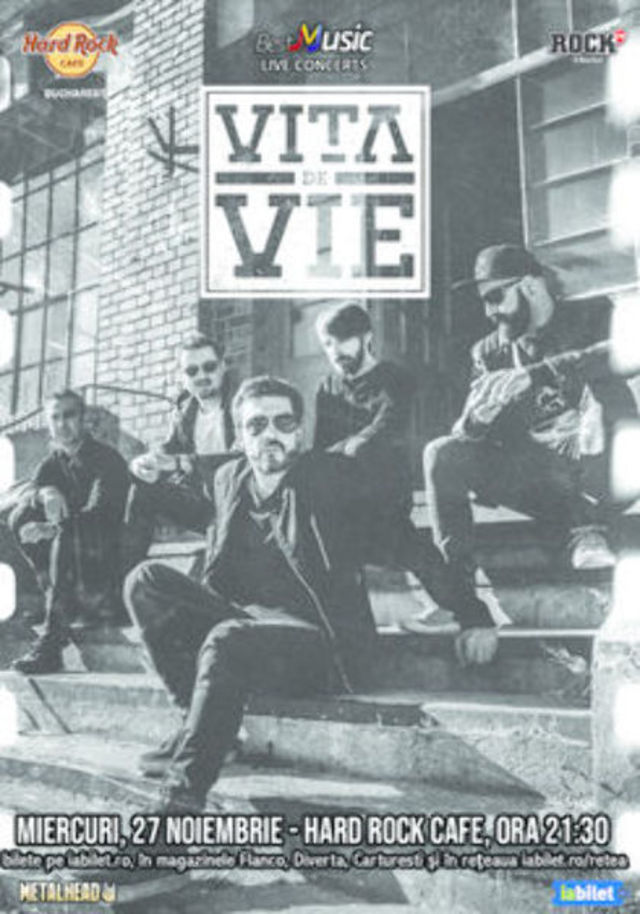 Concert Vita de Vie - Electric la Hard Rock Cafe pe 27 Noiembrie