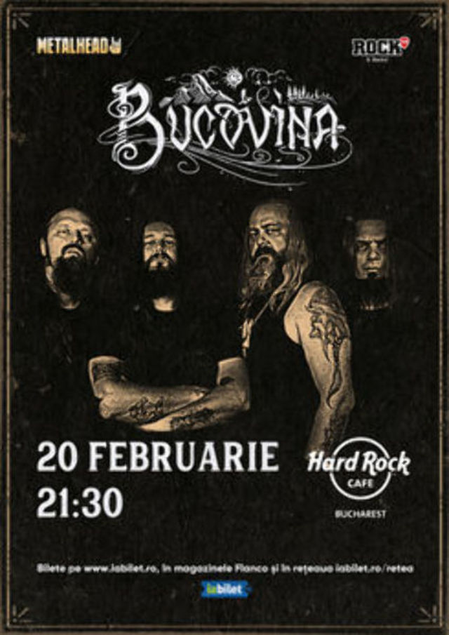Concert Bucovina la Hard Rock Cafe pe 20 Februarie