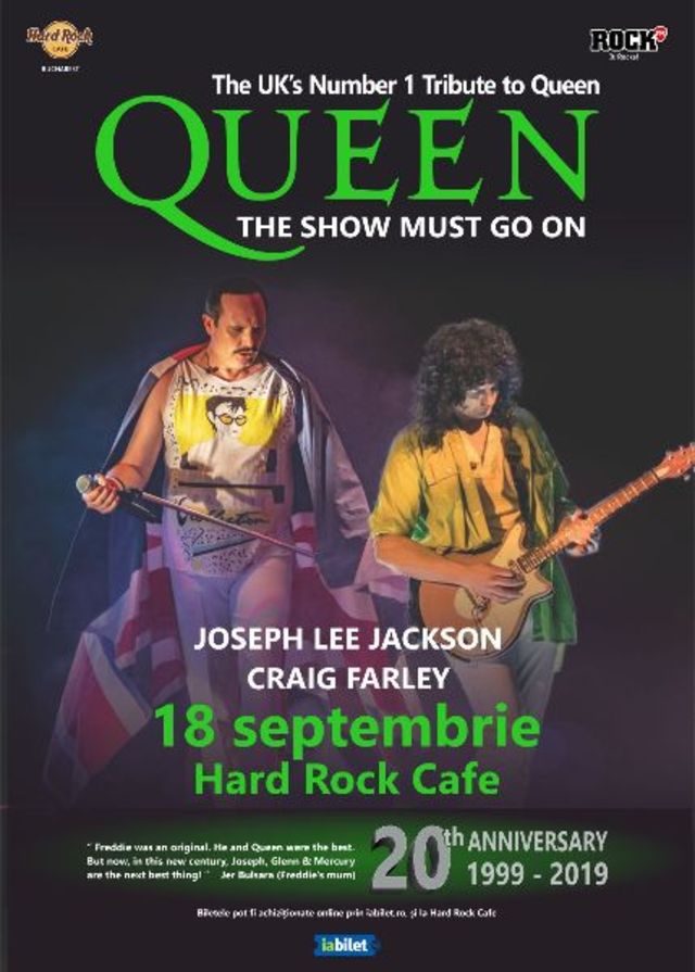 Concertul tribut QUEEN de la Hard Rock Cafe este reprogramat pentru data de 18 septembrie