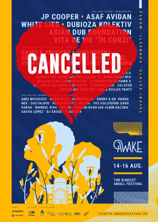 A patra editie a festivalului AWAKE este oficial anulata