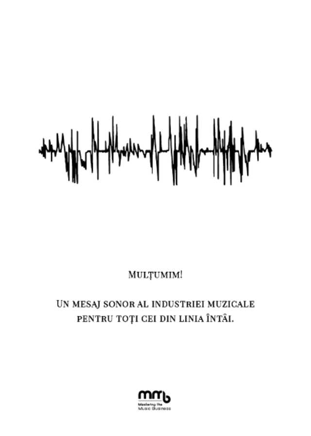 Profesionisti din intreaga lume participa la o editie speciala de Mastering The Music Business pentru a sustine industria muzicala