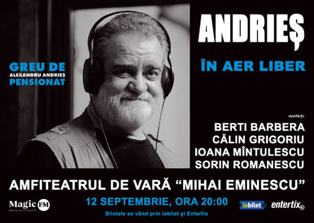 Alexandru Andries canta in aer liber