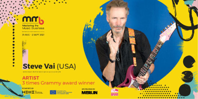 Steve Vai, celebrul chitarist american, confirmat la conferinta Mastering the Music Business din Bucuresti