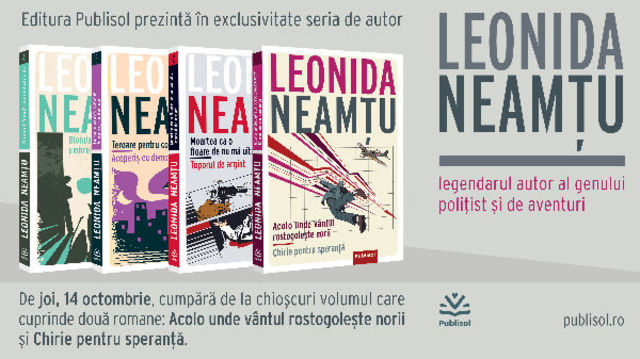 Editura Publisol lanseaza, in octombrie 2021, seria de autor Leonida Neamtu!