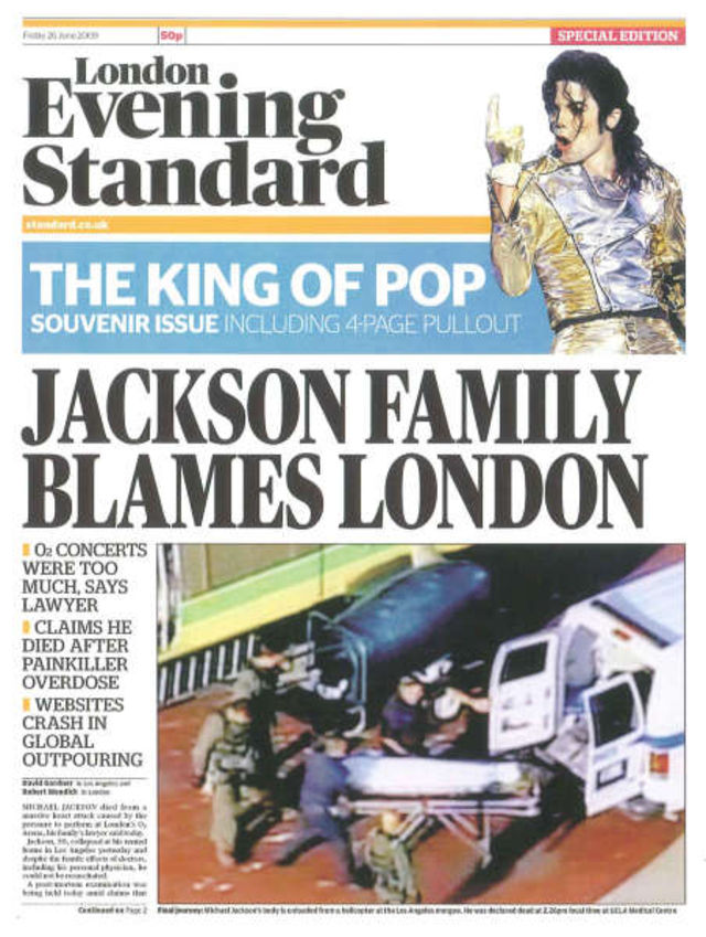 Michael Jackson - London Evening Standard