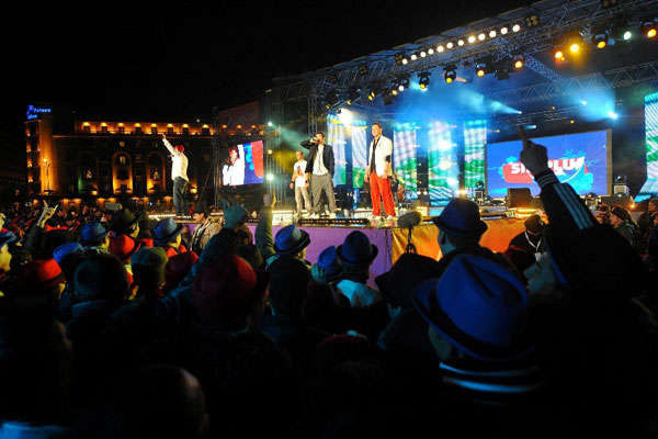 Piata Revolutiei - Revelion 2010