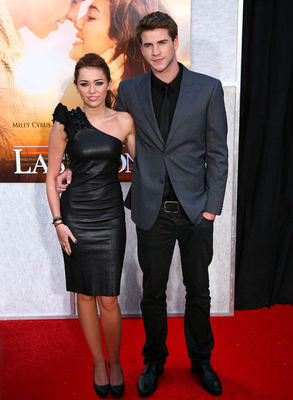 Miley Cyrus si Liam Hemsworth la premiera The Last Song